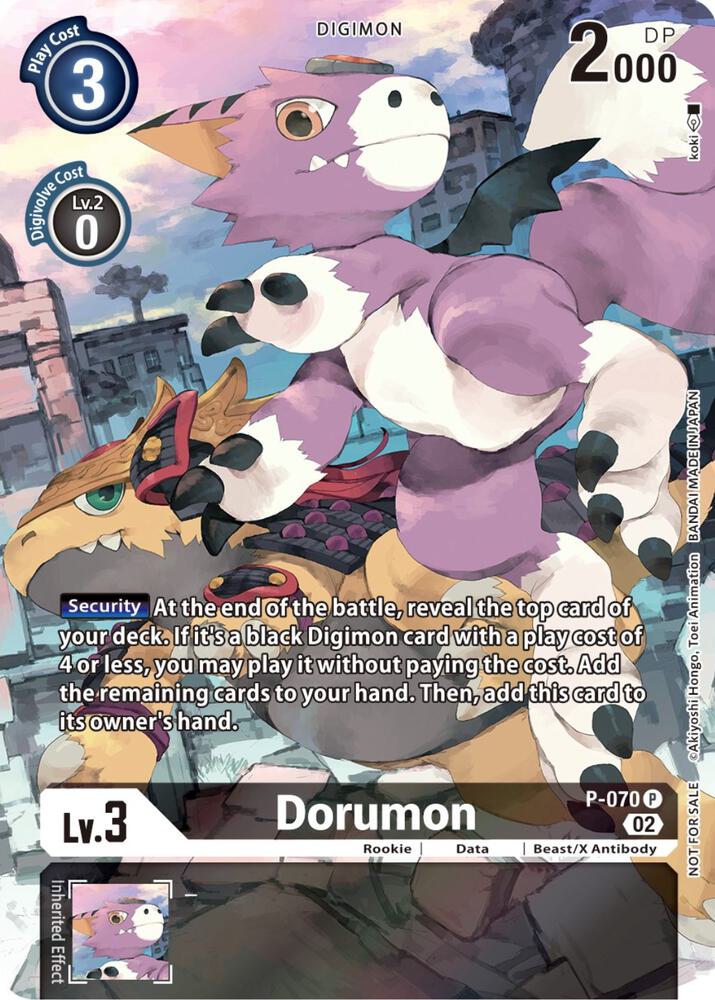 Dorumon - P-070 (Official Tournament Pack Vol.10) - Digimon Promotion Cards (D-PR)
