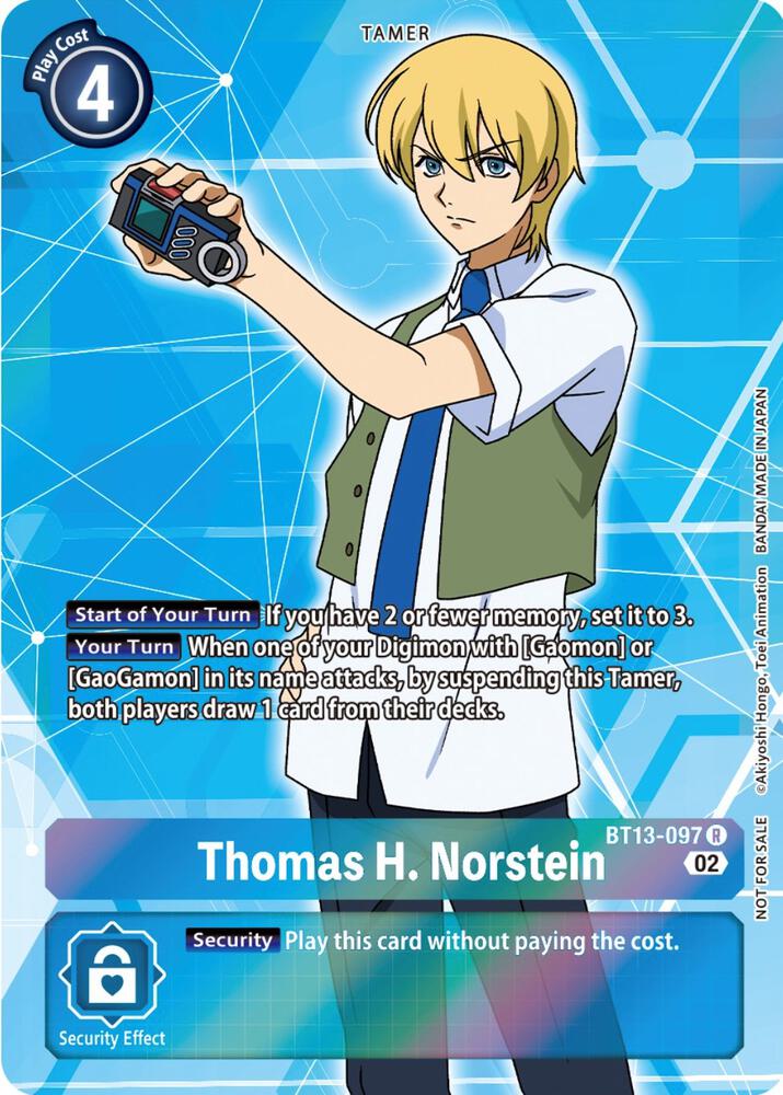 Thomas H. Norstein (Box Topper) - Versus Royal Knights (BT-13)