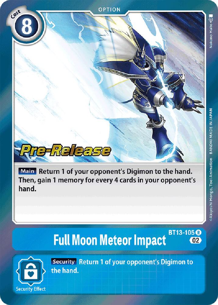 Full Moon Meteor Impact - Versus Royal Knights Pre-Release Cards (BT-13_PR)