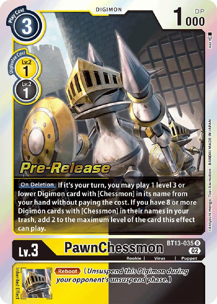 PawnChessmon - BT13-035 - Versus Royal Knights Pre-Release Cards (BT-13_PR)