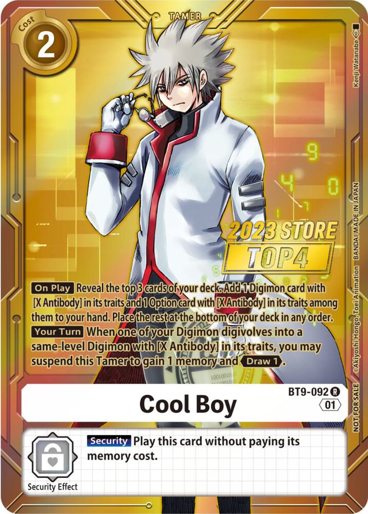 Cool Boy (2023 Store Top 4) - X Record (BT-09)