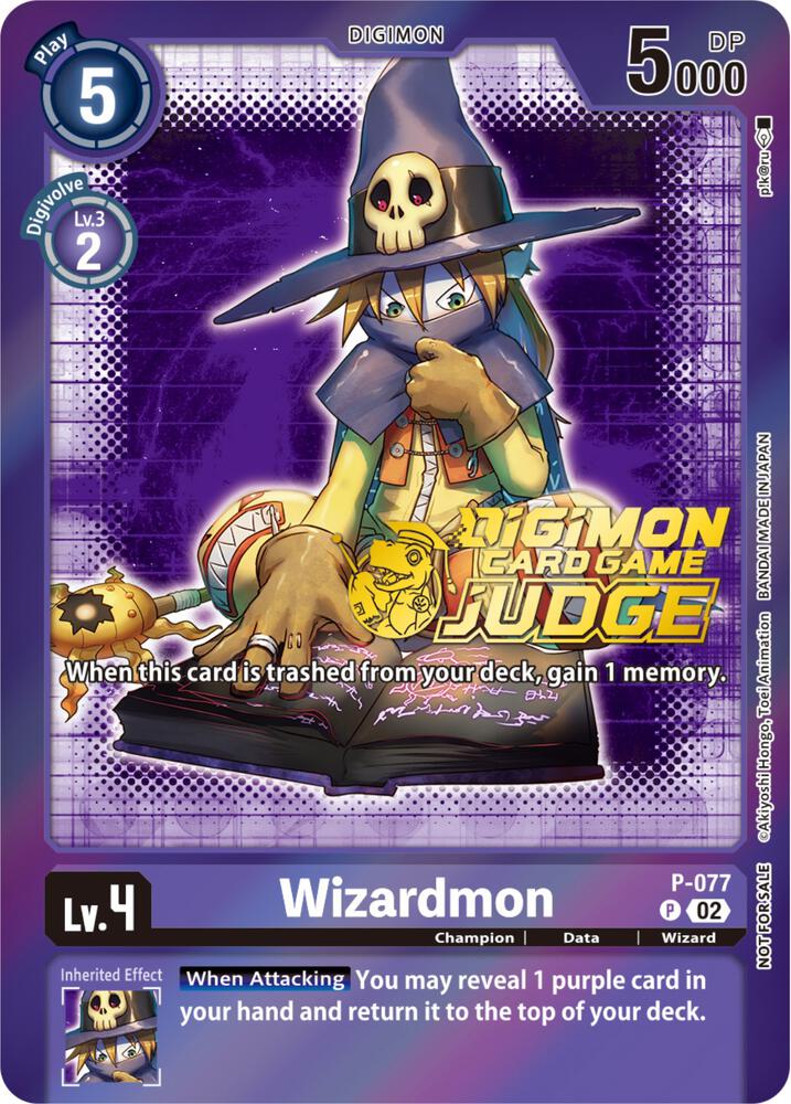 Wizardmon - P-077 (Judge Pack 4) - Digimon Promotion Cards (D-PR)