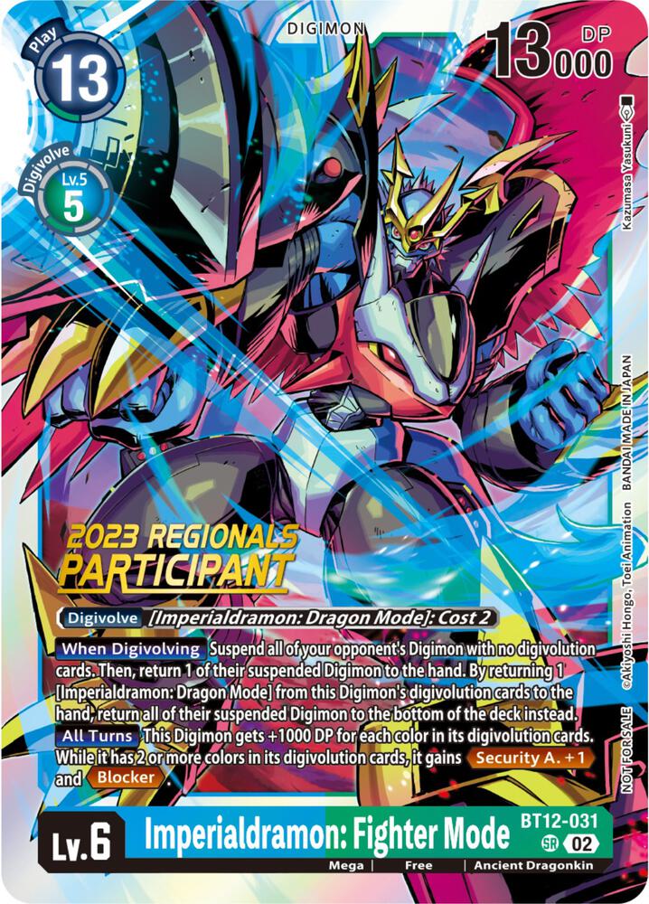 Imperialdramon: Fighter Mode (2023 Regionals Participant) - Across Time (BT-12)