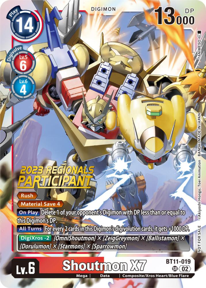 Shoutmon X7 (2023 Regionals Participant) - Dimensional Phase (BT-11)