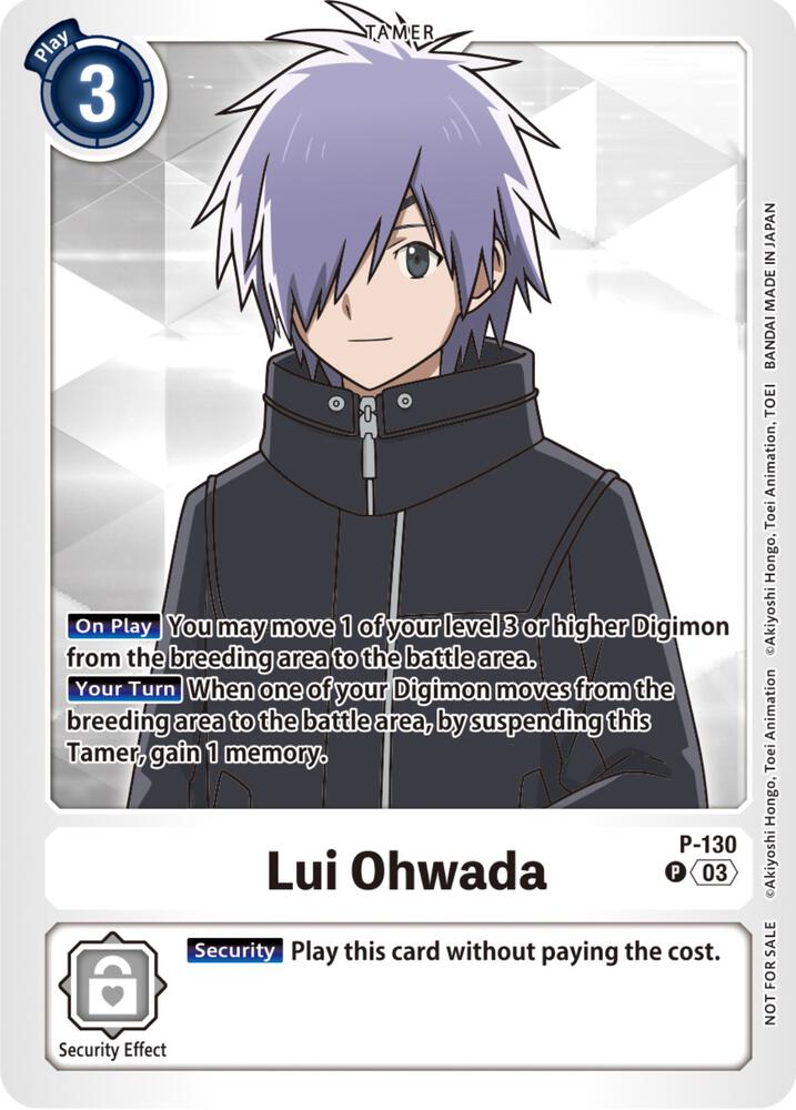 Lui Ohwada - P-130 (NYCC 2023 Demo Deck) - Digimon Demo Deck Exclusive Cards (DEMO)