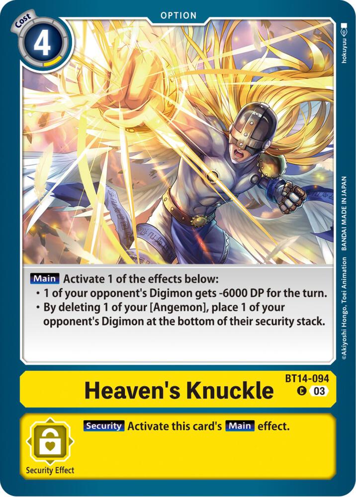 Heaven's Knuckle - Blast Ace (BT14)