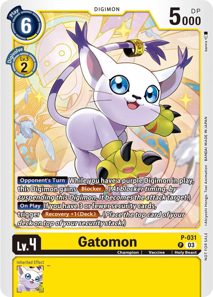 Gatomon - P-031 (Blast Ace Pre-Release) - Digimon Promotion Cards (D-PR)