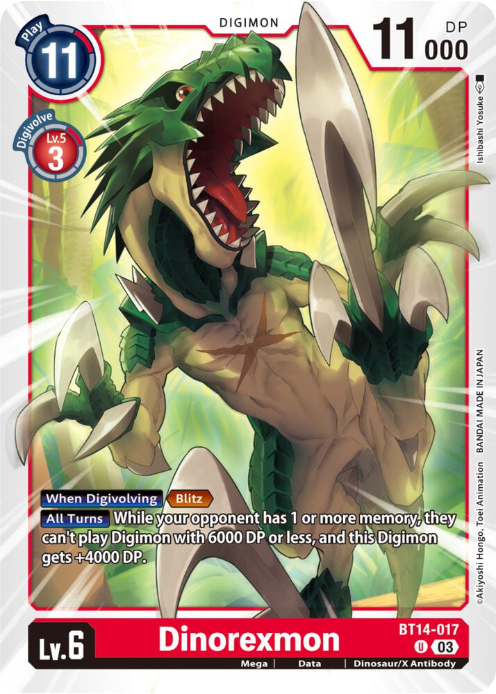 Dinorexmon - Blast Ace (BT-14)