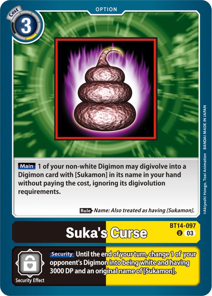 Suka's Curse - Blast Ace (BT14)