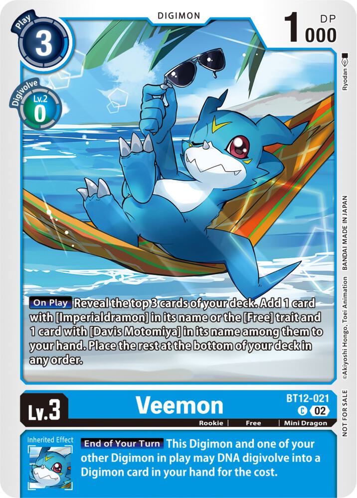 Veemon (NYCC 2023 Demo Deck) - Digimon Demo Deck Exclusive Cards (DEMO)