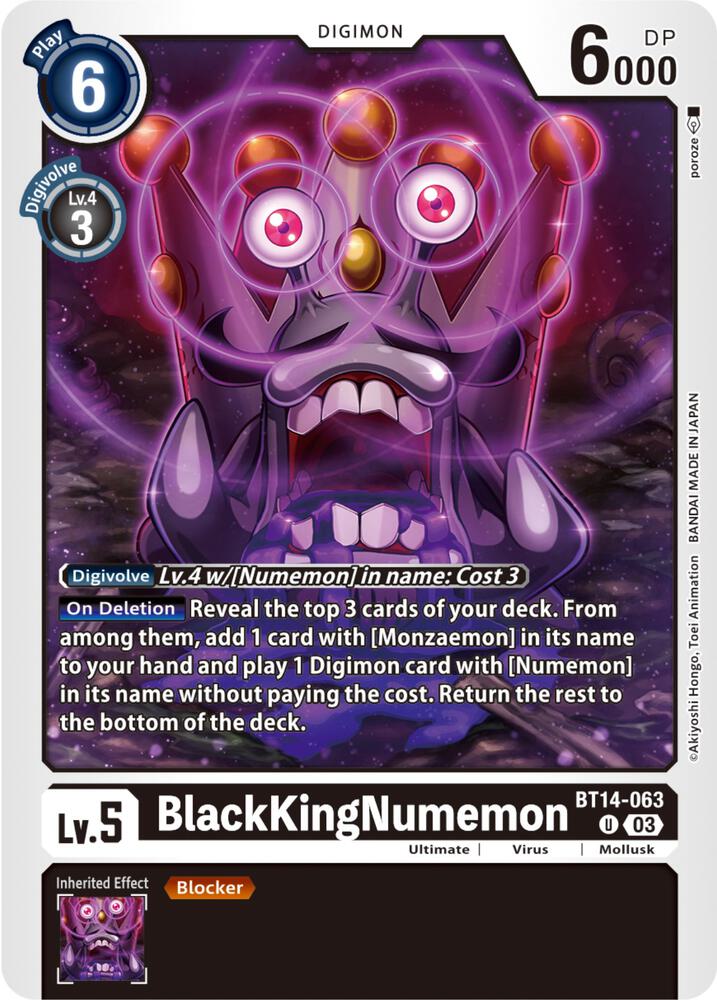 BlackKingNumemon - Blast Ace (BT-14)