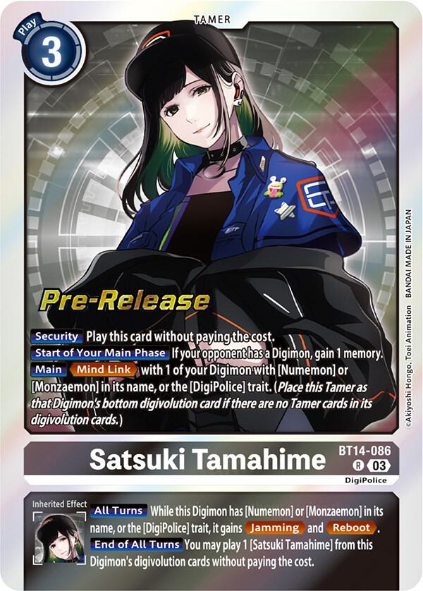 Satsuki Tamahime - Blast Ace Pre-Release Cards (BT-14_PR)