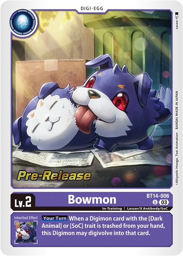 Bowmon - Blast Ace Pre-Release Cards (BT-14_PR)