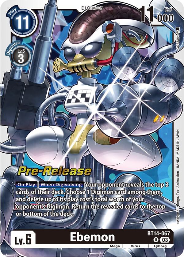 Ebemon - Blast Ace Pre-Release Cards (BT-14_PR)