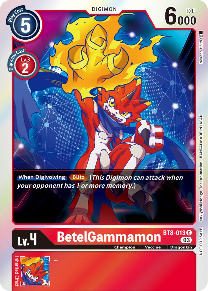 BetelGammamon (Official Tournament Pack Vol.11) - New Awakening (BT-08)