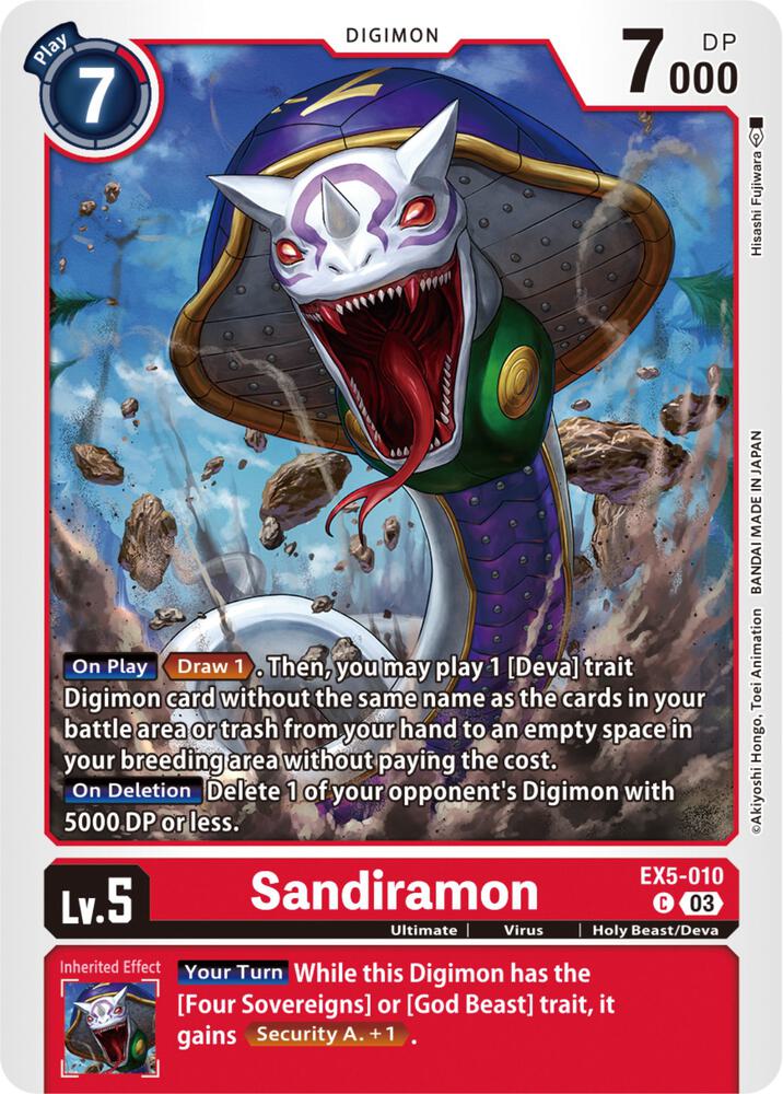 Sandiramon - Animal Colosseum (EX-05)
