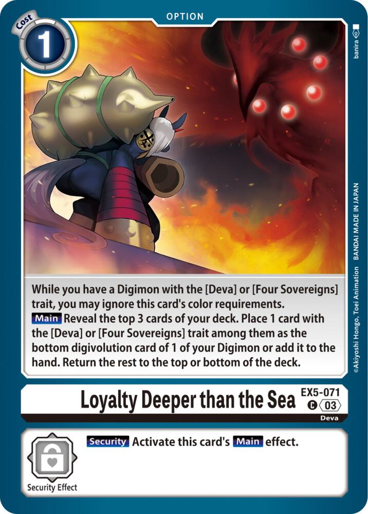 Loyalty Deeper than the Sea - Animal Colosseum (EX-05)