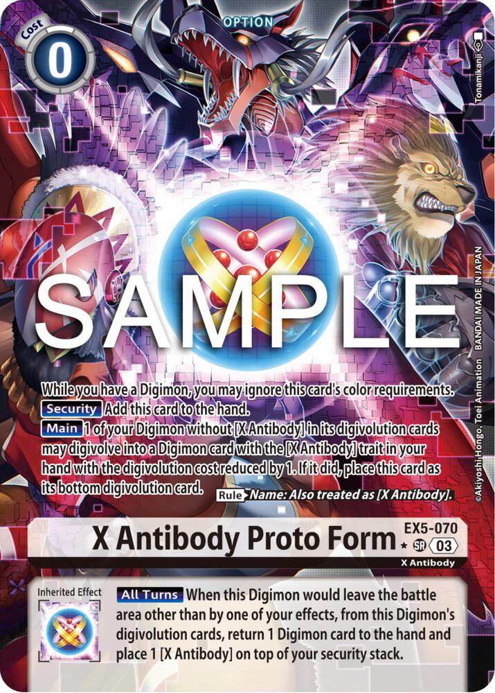 X Antibody Proto Form (Alternate Art) - Animal Colosseum (EX-05)