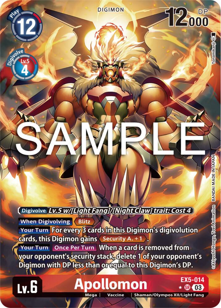 Apollomon (Alternate Art) - Animal Colosseum (EX-05)