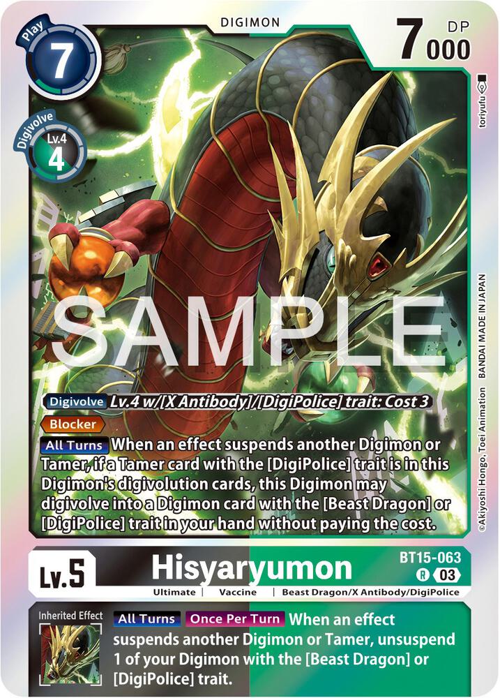 Hisyaryumon - Exceed Apocalypse (BT-15)