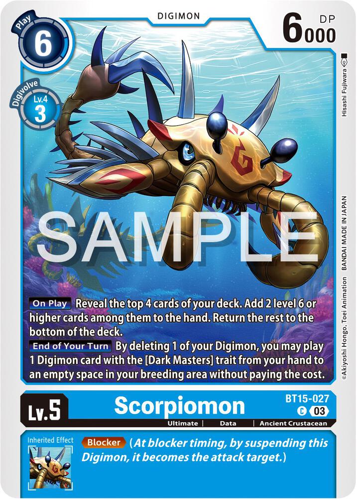 Scorpiomon - Exceed Apocalypse (BT-15)