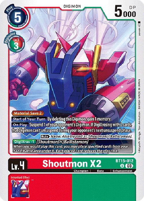 Shoutmon X2 - Exceed Apocalypse (BT-15)