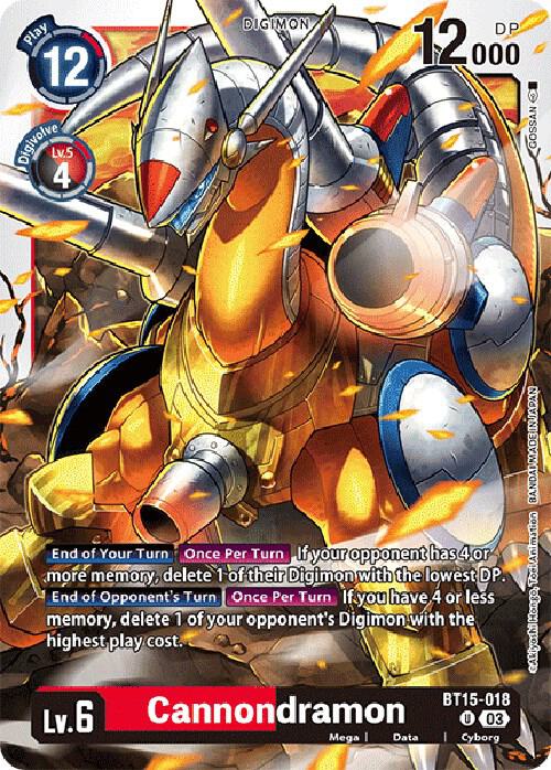 Cannondramon - Exceed Apocalypse (BT-15)