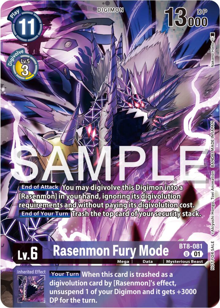 Rasenmon Fury Mode (Official Tournament Pack Vol.12) - New Awakening (BT-08)