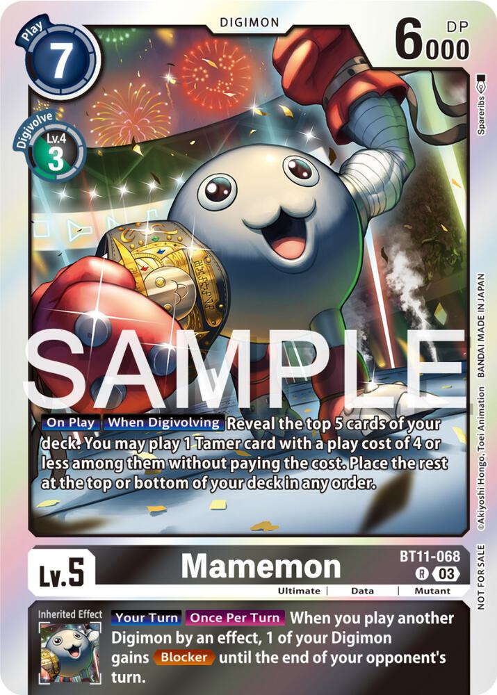 Mamemon (Official Tournament Pack Vol.12) - Dimensional Phase (BT-11)