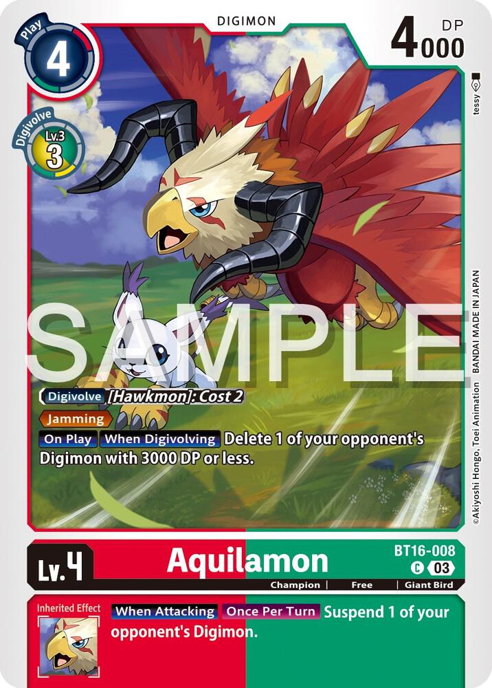 Aquilamon - Beginning Observer (BT-16)