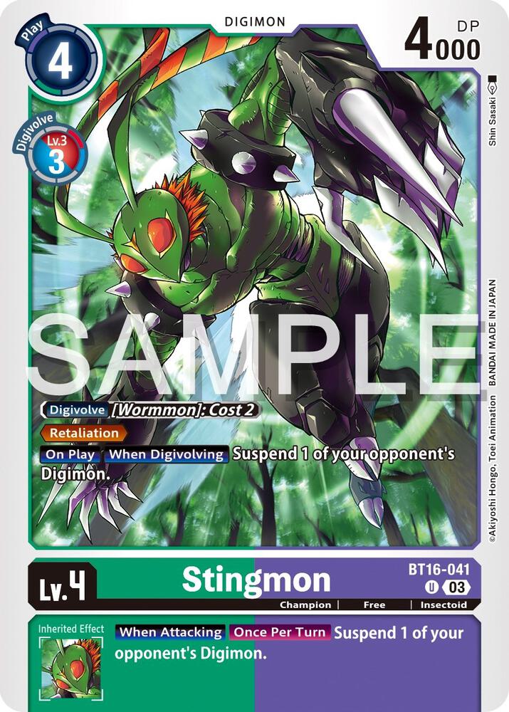 Stingmon - Beginning Observer (BT-16)