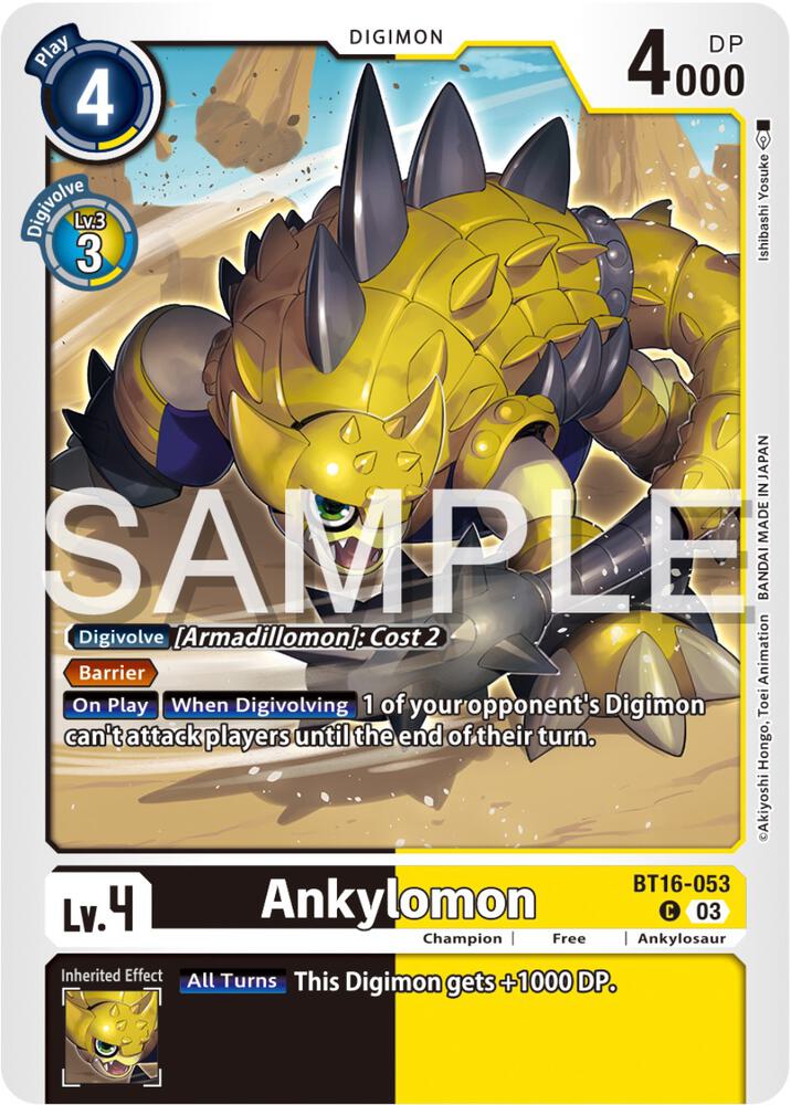 Ankylomon - Beginning Observer (BT-16)