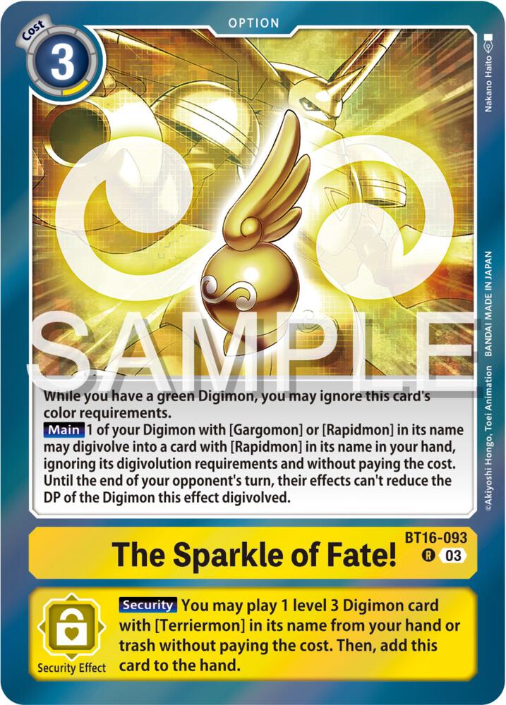 The Sparkle of Fate! - Beginning Observer (BT-16)