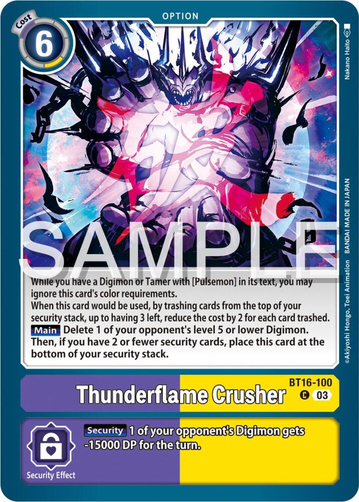 Thunderflame Crusher - Beginning Observer (BT-16)