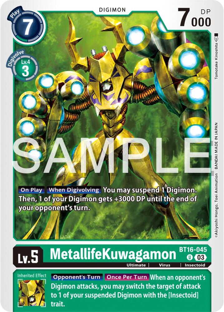 MetallifeKuwagamon - Beginning Observer (BT-16)