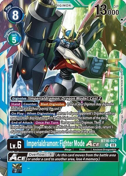 Imperialdramon: Fighter Mode ACE - Beginning Observer (BT-16)