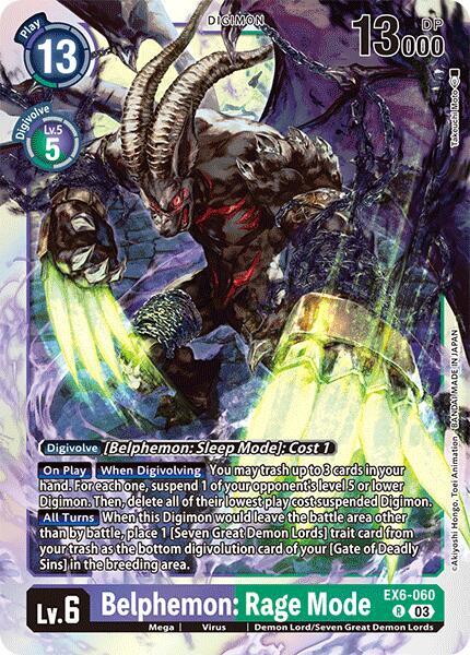 Belphemon: Rage Mode - Infernal Ascension (EX-06)