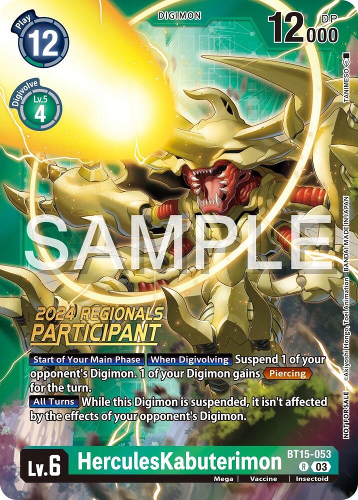 HerculesKabuterimon (2024 Regionals Participant) - Exceed Apocalypse (BT15)