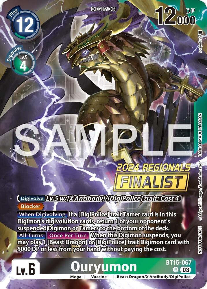Ouryumon (2024 Regionals Finalist) - Exceed Apocalypse (BT-15)