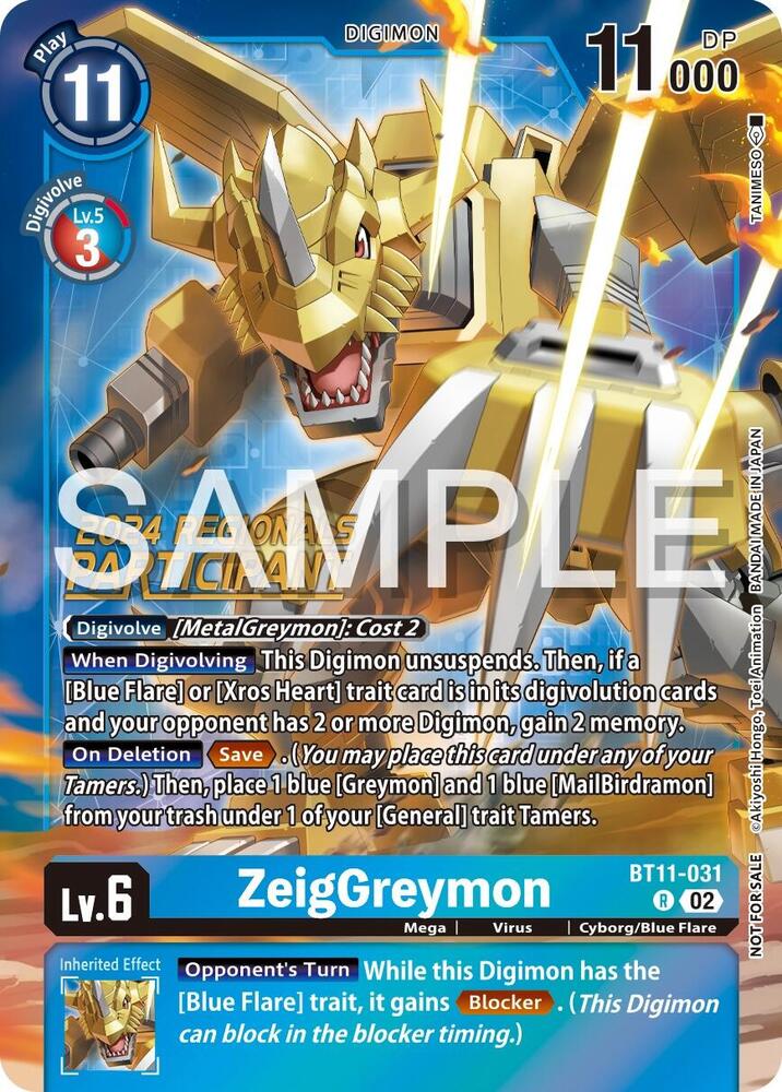 ZeigGreymon (2024 Regionals Participant) - Dimensional Phase (BT-11)