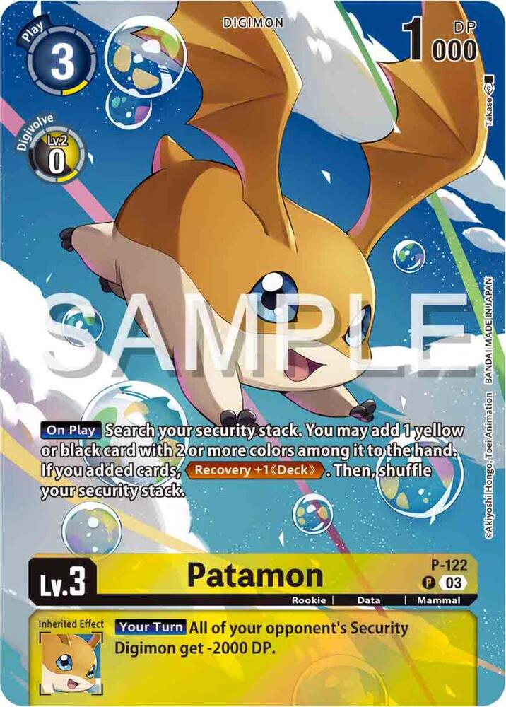 Patamon - P-122 (Digimon Adventure 02: The Beginning Set) - Digimon Promotion Cards (D-PR)