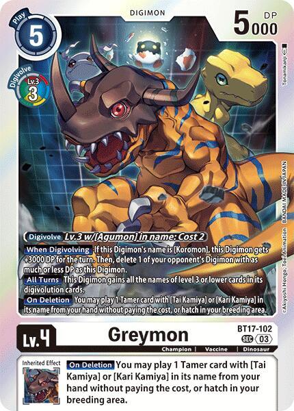 Greymon - Secret Crisis (BT-17)