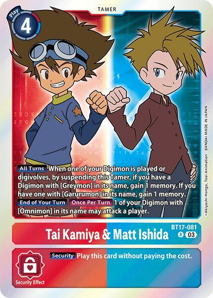 Tai Kamiya & Matt Ishida - Secret Crisis (BT-17)