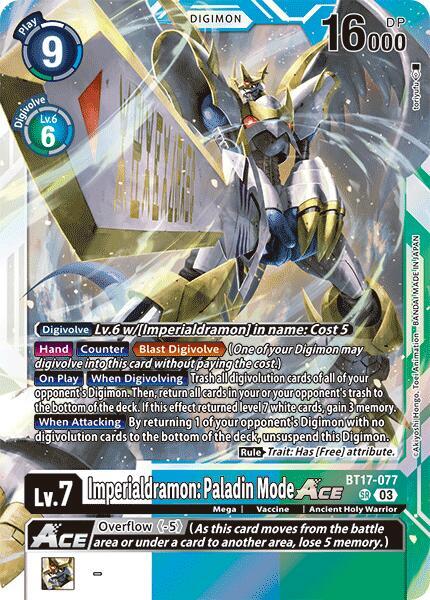 Imperialdramon: Paladin Mode ACE - Secret Crisis (BT-17)