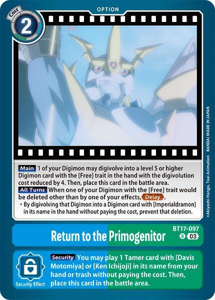 Return to the Primogenitor - Secret Crisis (BT-17)