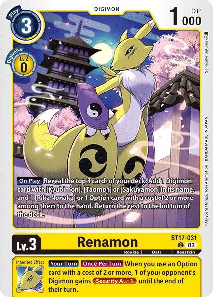 Renamon - Secret Crisis (BT-17)