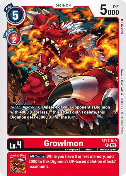Growlmon - Secret Crisis (BT-17)