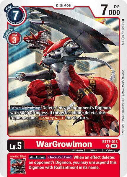 WarGrowlmon - Secret Crisis (BT-17)