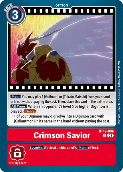 Crimson Savior - Secret Crisis (BT-17)