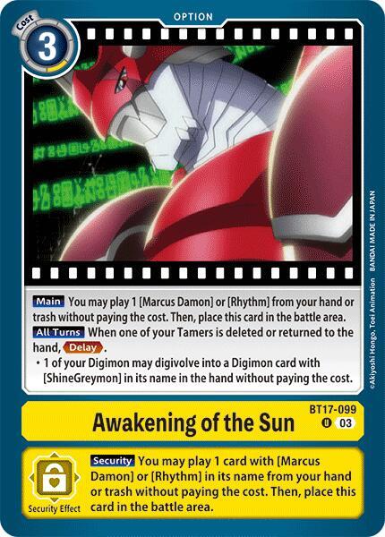 Awakening of the Sun - Secret Crisis (BT-17)
